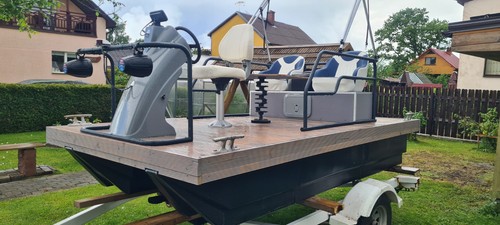 Pontoon boat new tohatsu 15hp - boat,