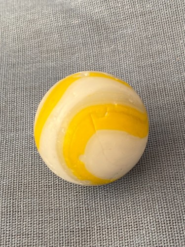 Vintage large yellow - vintage, white