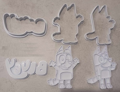 Bluey cookie cutter set - bluey,