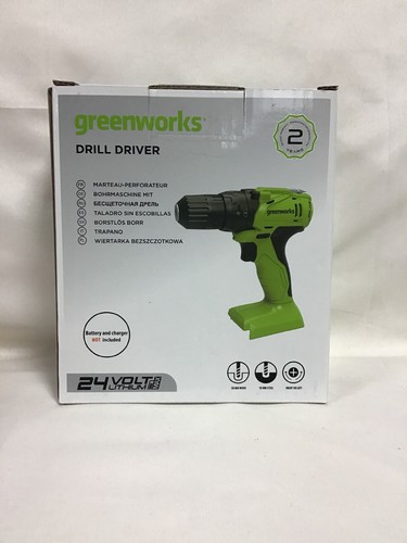 Greenworks 24v cordless drill - greenworks,