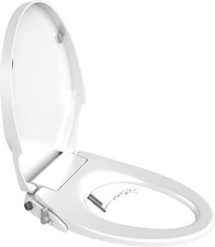 Non-Electric Bidet Toilet Seat Dual Cleaning Nozzle Water Spray (ROUND O SHAPE)