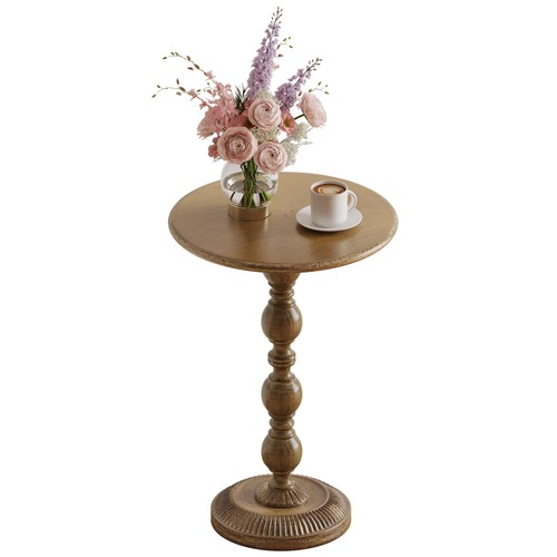 Small round metal side - round, table