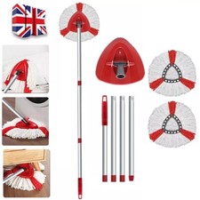 For Vileda Turbo Microfibre Spin Mop Set with Extra 2-in-1 Head,Base,Handle 