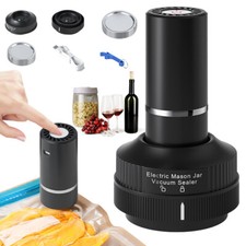 Electric Mason Jar Vacuum Sealer Kit Automatic Jar Sealer with Mason Jar Lids