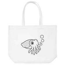 'Cuttlefish Blowing Bubbles' Tote Shopping Bag For Life (BG00086917)
