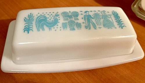 Pyrex amish pattern white - pyrex,