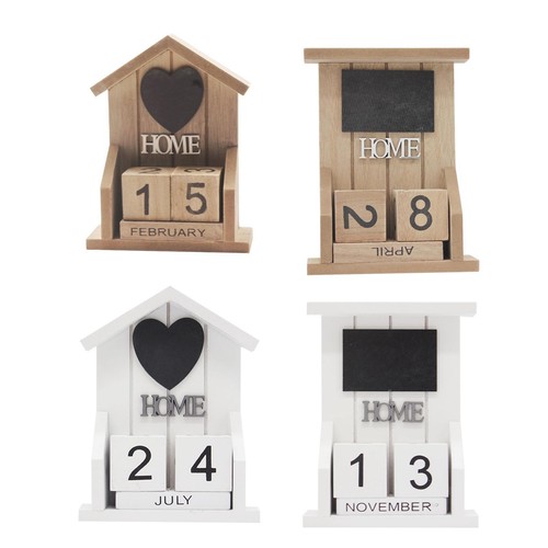 Wood perpetual calendar - wood,