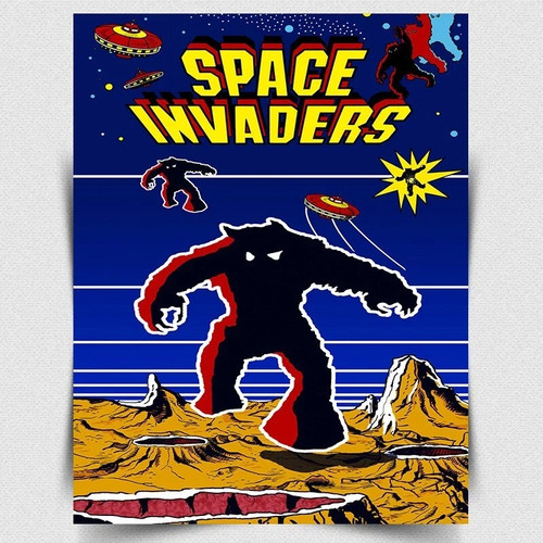Space invaders arcade metal - invaders,