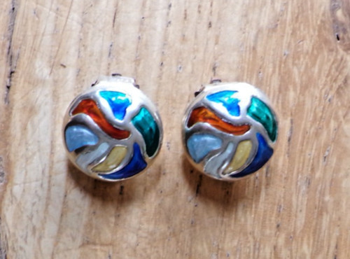 Sterling silver enamel - sterling,