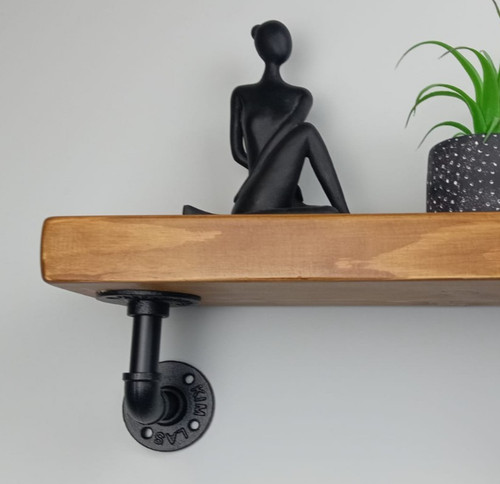 Rustic industrial shelf solid - rustic,