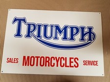 Triumph Motorcycle Retro 18" x