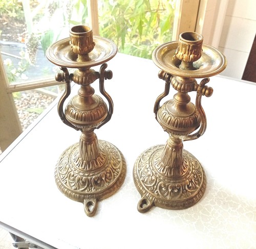 Vintage brass ship gimbals - vintage,