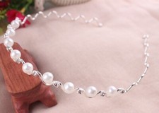 pearl headband bridal hair