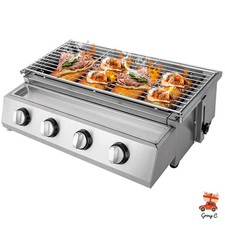 Gas BBQ Grill Stainless Steel