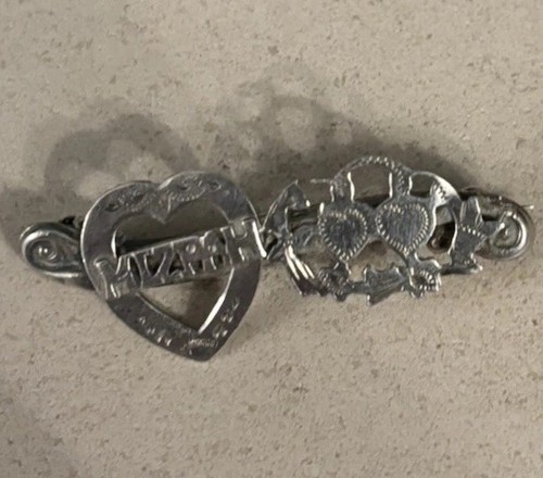 Antique sterling silver mizpah - sterling,