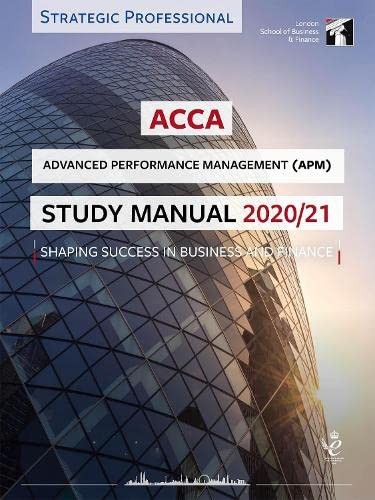 Acca study manual 2020 apm - study,