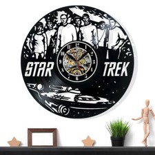 Star Trek Vinyl Record Wall Clock Gift Surprise Ideas Friends Birthdays Decor