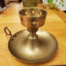 VINTAGE SOLID BRASS CANDLE