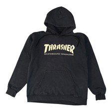 Vintage Thrasher Hoodie Size S Skateboard Magazine Pullover Skater Y2K Graphic
