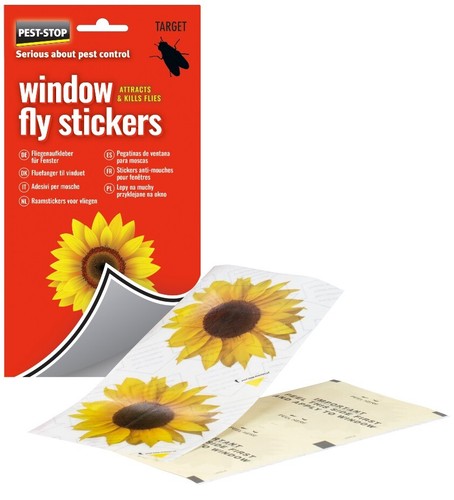 Window fly stickers sunflowers - stickers,