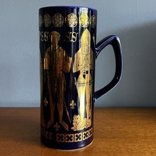 Hornsea Pottery Lancaster War Of The Roses Blue Tankard Mug