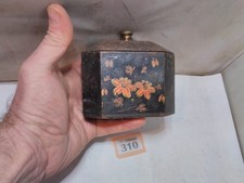 Antique Tobacco Jar Iron E & T