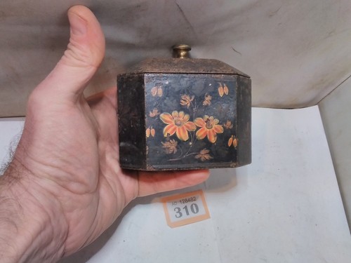 Antique tobacco jar iron - &, t