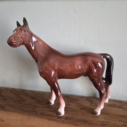 Vintage ceramic horse figurine - vintage,