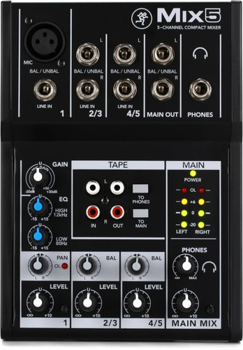 Mackie mix5 channel - mix5, 5-channel