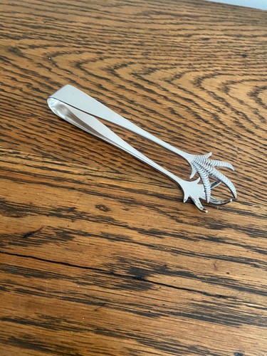 Antique silver plate bird claw - silver,