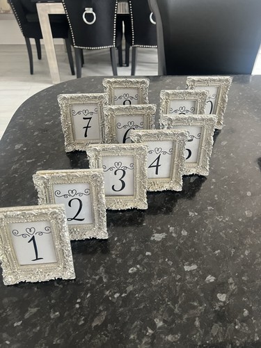 Table numbers ornate - numbers, 1-10