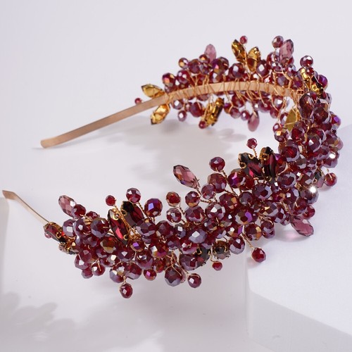 Wine crystal headband - crystal, tiara