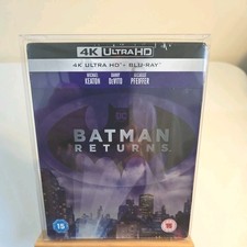 BATMAN   RETURNS  4K  UHD  BLU-RAY  STEELBOOK, PLUS BRAND  NEW PROTECTOR  CASE 