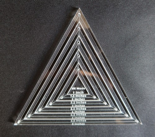 Equilateral triangle quilting