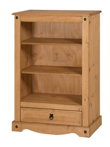 Corona bookcase solid pine - bookcase,
