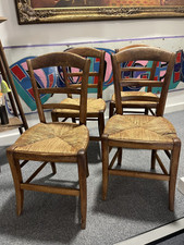 Vintage Set of 4 French Oak