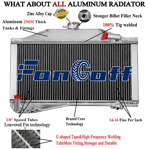 Row aluminium radiator for - aluminium,