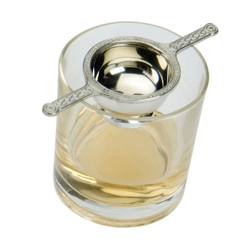 Pewter glass measure quaich - glass,