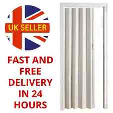 Folding Door White PVC Internal Concertina Accordion Doors Oak Effect 