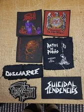 Bundle Of Heavy Metal Band Patches. 7 In Total 6 New 1 Used..