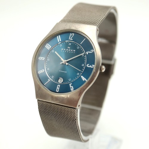 Skagen titanium mens - skagen, blue