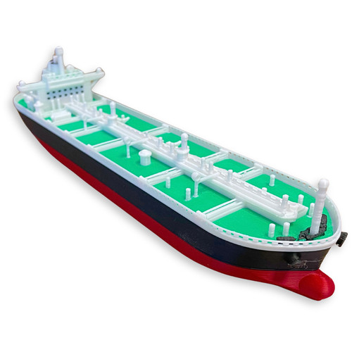 Modern oil tanker ship - ship, model