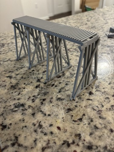 Single track wood trestle