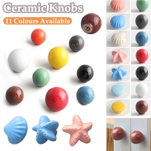 Ceramic door knobs - knobs, round