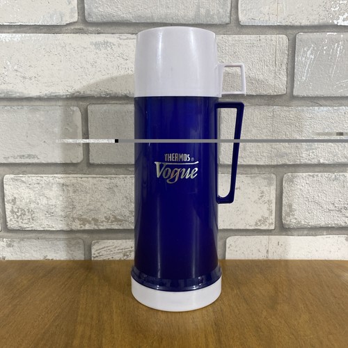 Vintage navy blue thermos - 🌟,