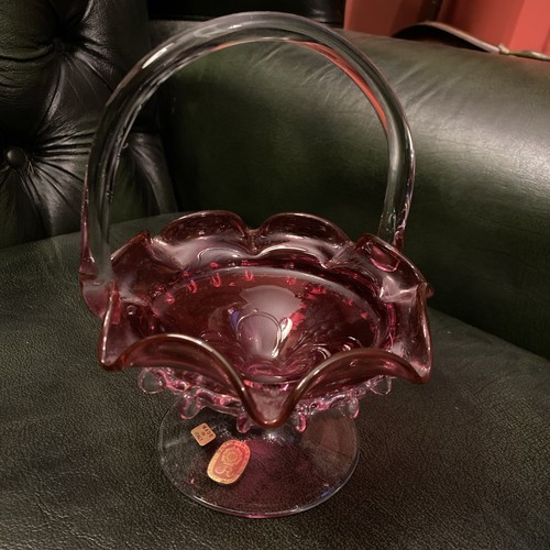Jaffe rose vintage cranberry - vintage,