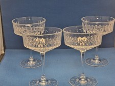 4 Champagne Coupe Glasses