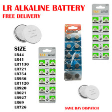 LR44 Button Battery Cell Coin AG13 Batteries LR44 LR41 LR1130 LR43 LR754 1.5v UK