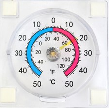 WINDOW THERMOMETER INDOOR OUTDOOR GARDEN GREENHOUSE CONSERVATORY UK STOCK