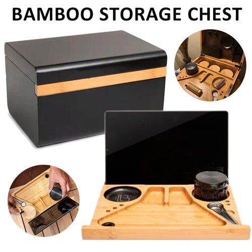 Bamboo storage chest with - bamboo,